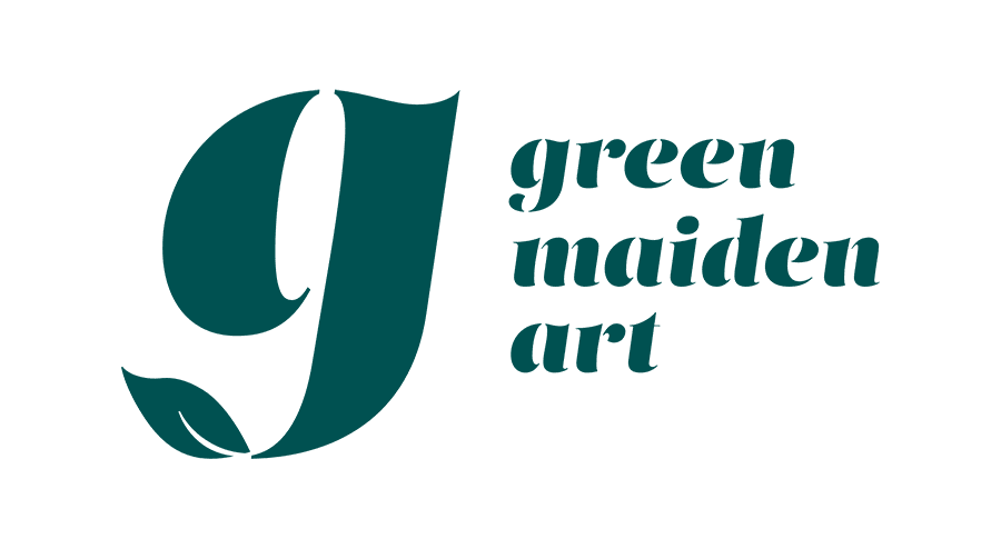 imagotipo green maiden art verde