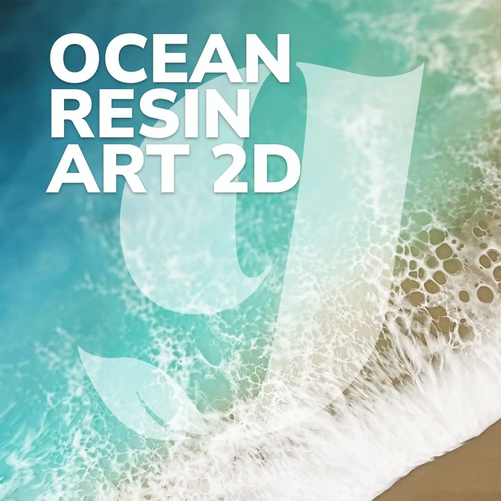 Ocean Resin Art 2D